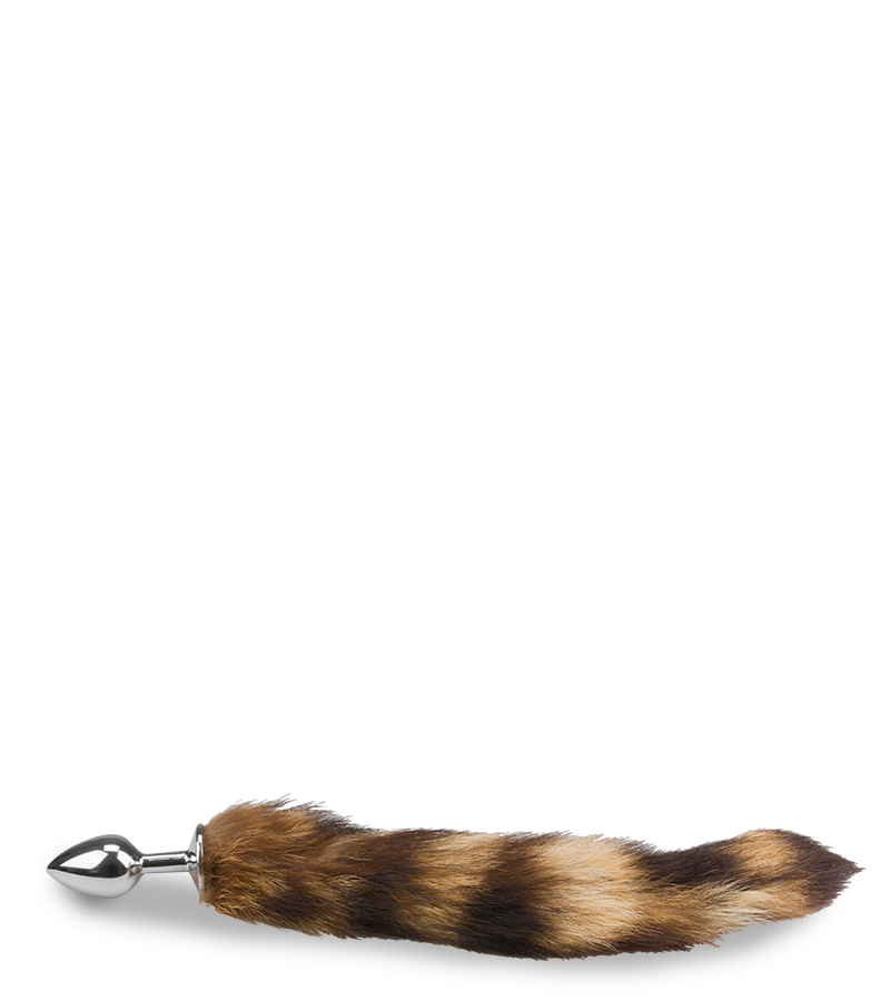 Plug queue de chat fourrure tigrée