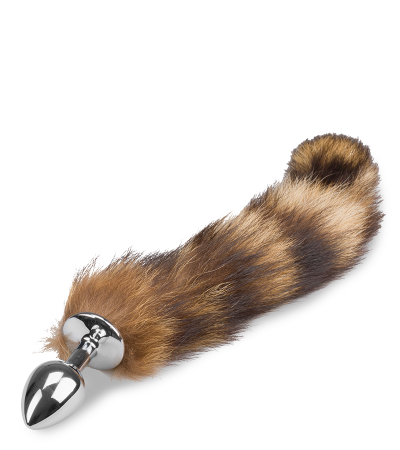 Plug queue de chat fourrure tigrée