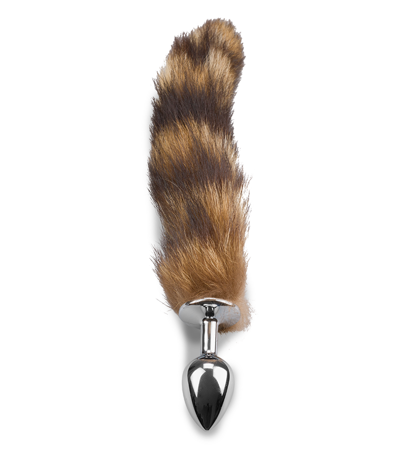 Plug queue de chat fourrure tigrée