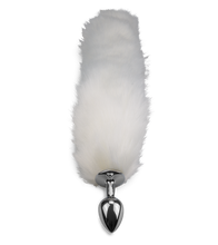 Charger l&#39;image dans la galerie, Plug queue de chien fourrure vegan blanche