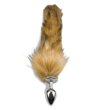 Charger l&#39;image dans la galerie, Plug queue de renard fourrure vegan marron