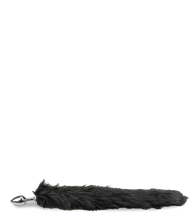 Charger l&#39;image dans la galerie, Plug queue de renard fourrure vegan noire