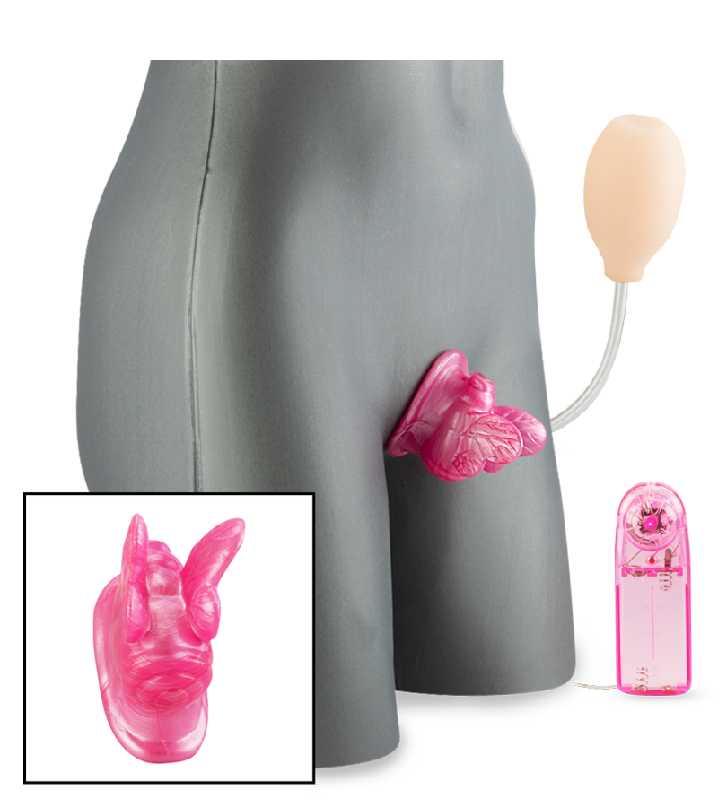 Pompe à clitoris vibrante papillon