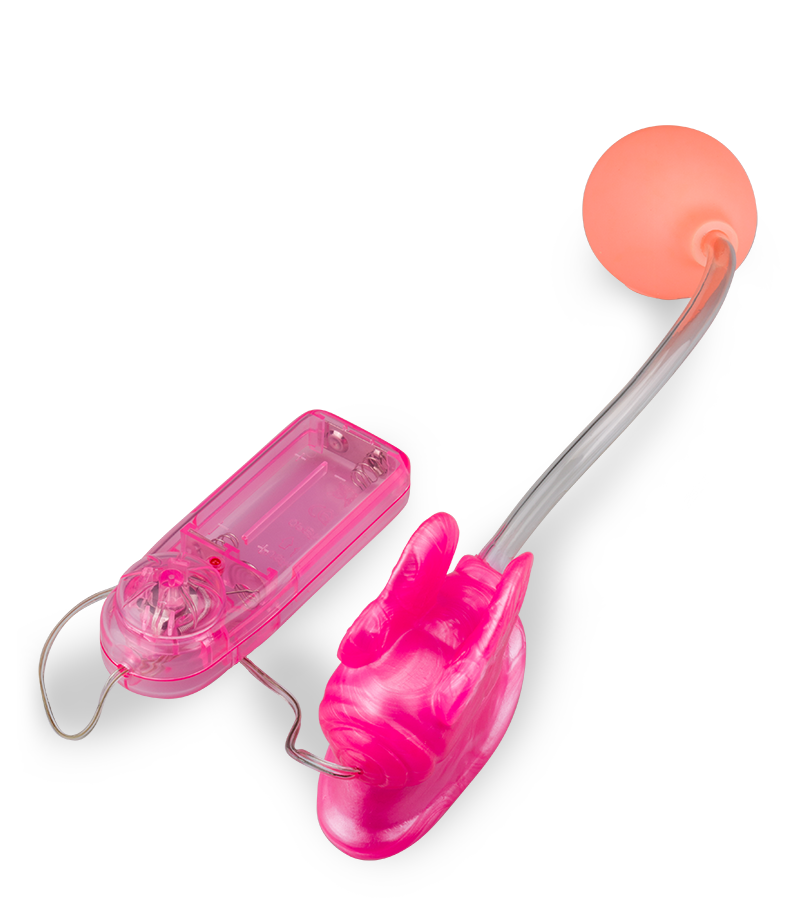 Pompe à clitoris vibrante papillon