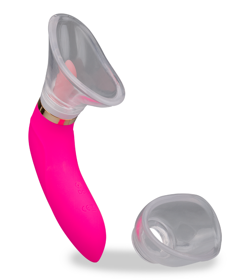 Pompe à vulve avec langue et 2 embouts