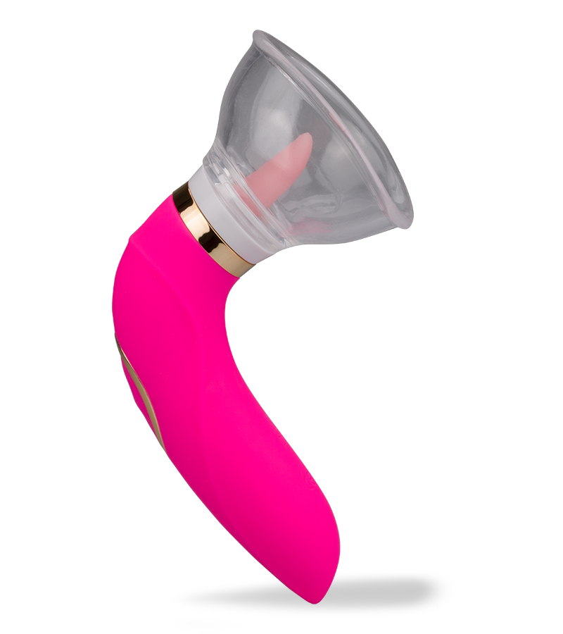 Pompe à vulve avec langue et 2 embouts