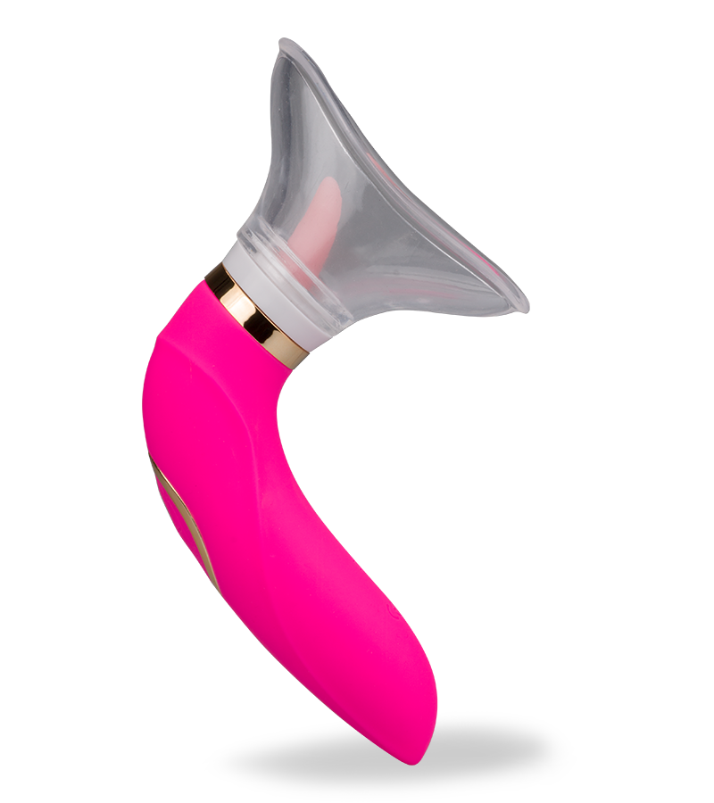 Pompe à vulve avec langue et 2 embouts