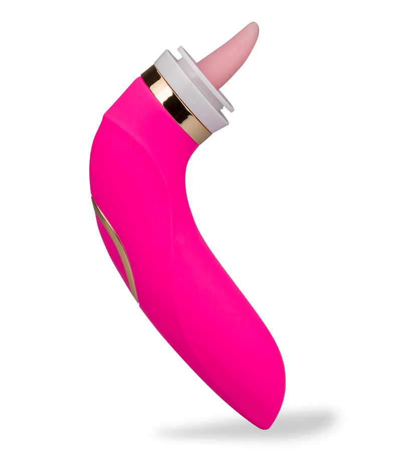 Pompe à vulve avec langue et 2 embouts