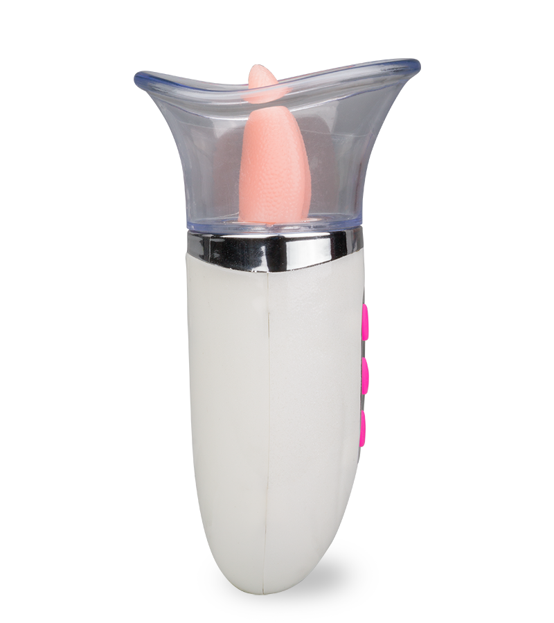 Pompe à vulve avec langue vibrante Teaser