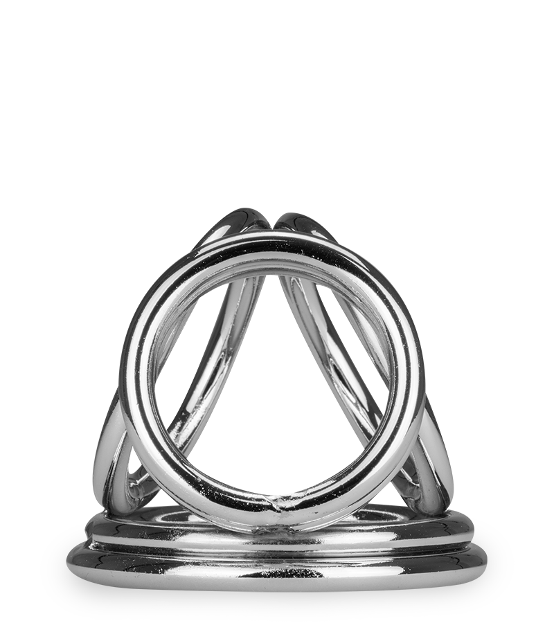 Quadruple cockring en inox Bondy