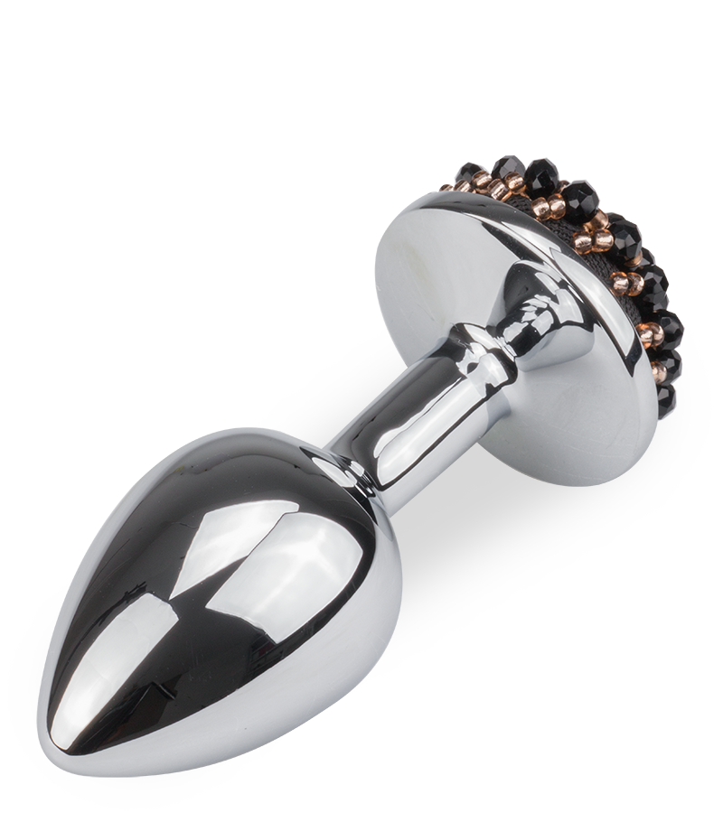 Rosebud plug anal avec perles