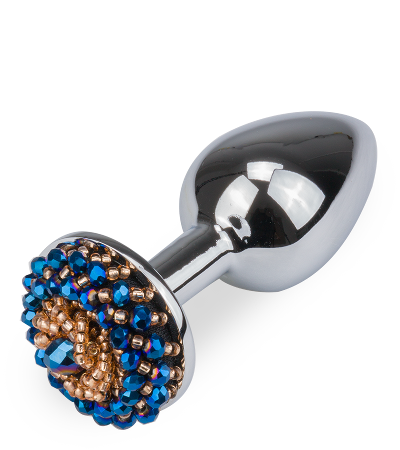 Rosebud plug anal avec perles