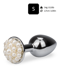 Charger l&#39;image dans la galerie, Rosebud plug anal avec perles