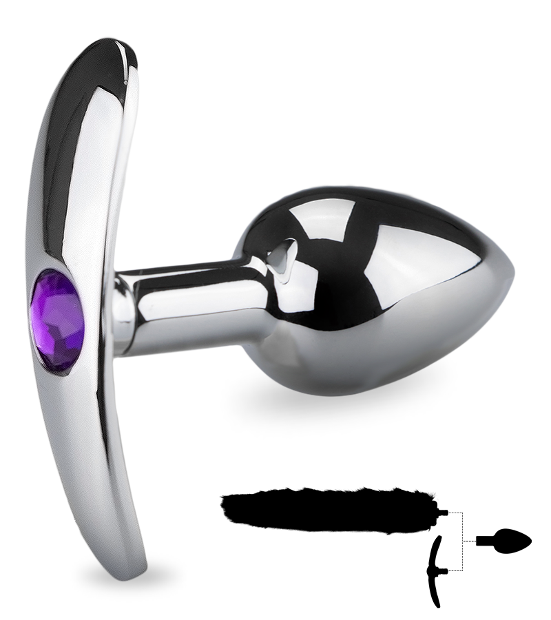 Rosebud plug anal queue de chat et serre tête