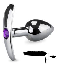 Charger l&#39;image dans la galerie, Rosebud plug anal queue de chat et serre tête