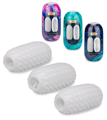 Set de 3 œufs masturbateurs taille L