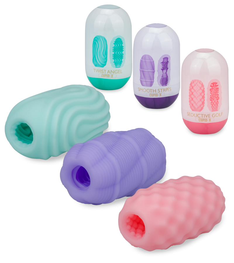 Set de 3 œufs masturbateurs taille M