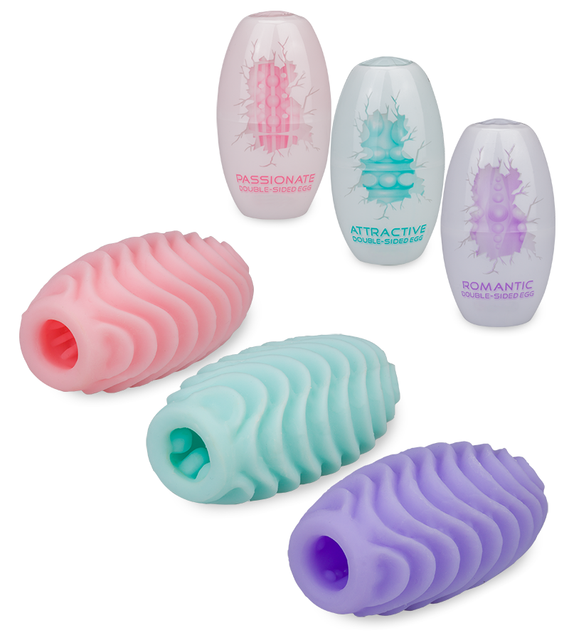 Set de 3 œufs masturbateurs taille S