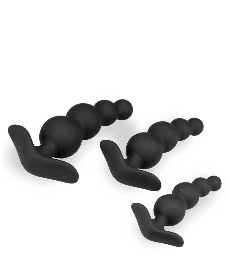Set de 3 plugs chapelets anaux Simon