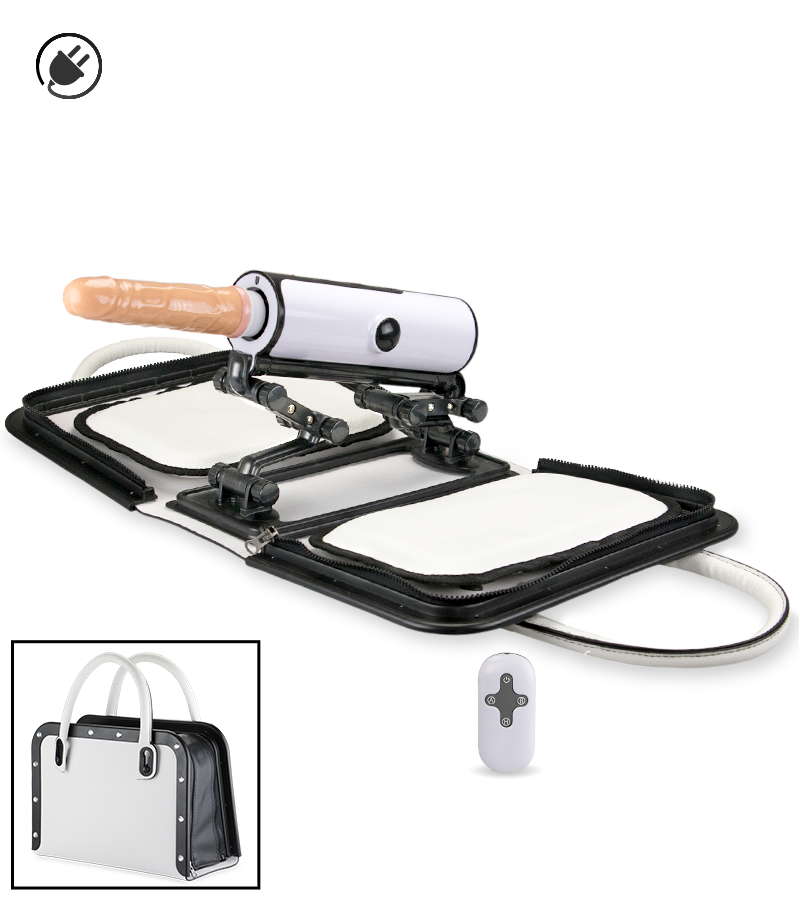 Sex machine transportable à télécommande 6 puissances