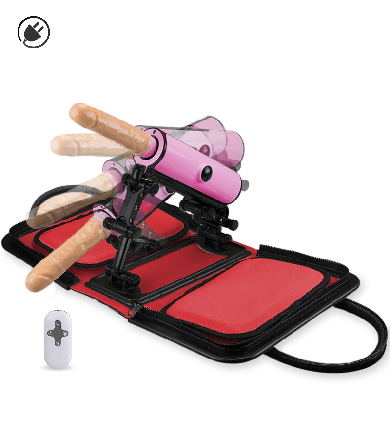 Sex machine transportable à télécommande 6 puissances