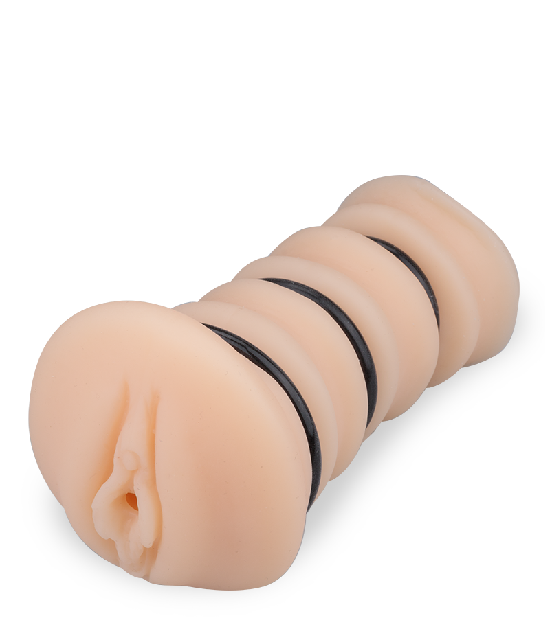 Sextoy pour homme 2-en-1 vaginette + 3 cockrings