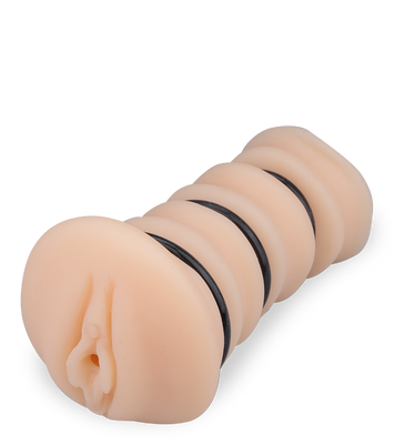 Sextoy pour homme 2-en-1 vaginette + 3 cockrings