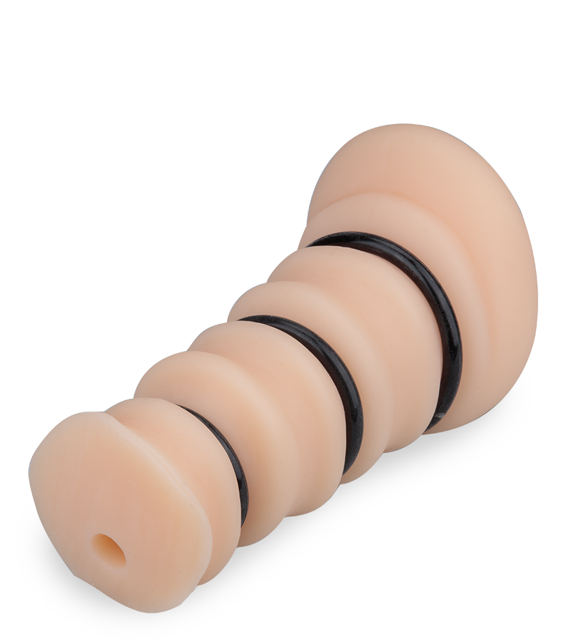 Sextoy pour homme 2-en-1 vaginette + 3 cockrings
