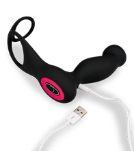 Charger l&#39;image dans la galerie, Sextoy prostate avec anneau cockring télécommande sans fil