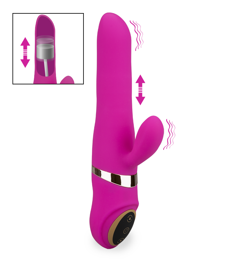 Sextoy rabbit pulsateur vibreur Amanda
