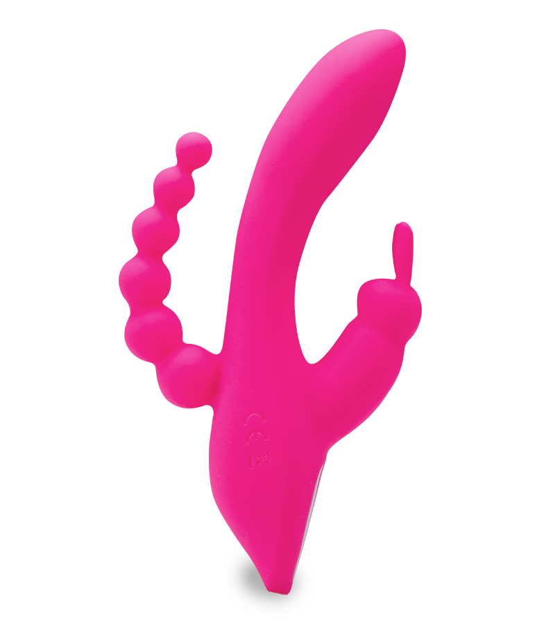 Sextoy rabbit triple stimulation chapelet anal