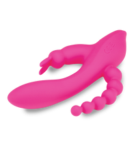 Charger l&#39;image dans la galerie, Sextoy rabbit triple stimulation chapelet anal