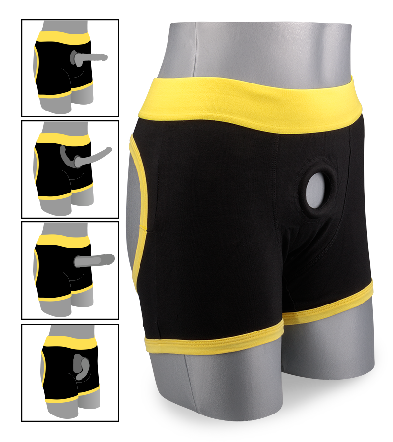 Short boxer sexy pour strap on Horny