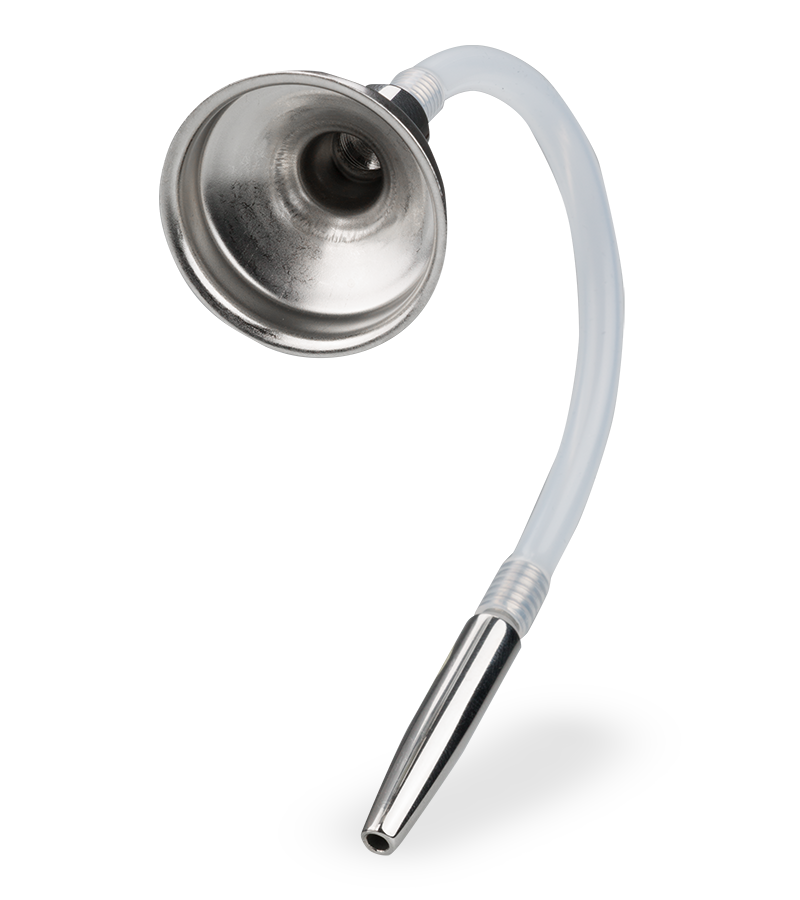 Sonde d&#039;urètre avec entonnoir