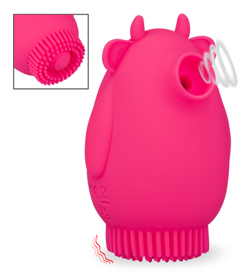 Stimulateur 2-en-1 sans contact et vibrant Crazy Cow