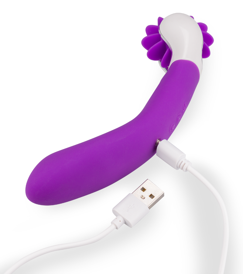 Stimulateur clitoridien langues rotatives 12 modes