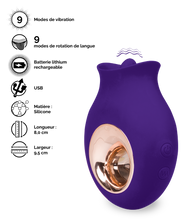 Charger l&#39;image dans la galerie, Stimulateur clitoris langue vibrante Cléopatra