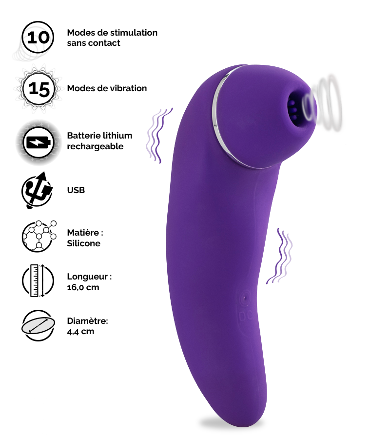 Stimulateur clitoris sans contact Vibee-Girl