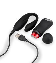 Charger l&#39;image dans la galerie, Stimulateur couple Lov&#039;Inside™ télécommandé - noir
