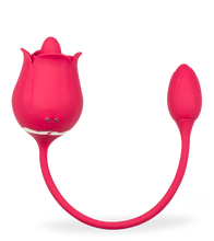 Charger l&#39;image dans la galerie, Stimulateur de clitoris langue et œuf vibrant Blooming