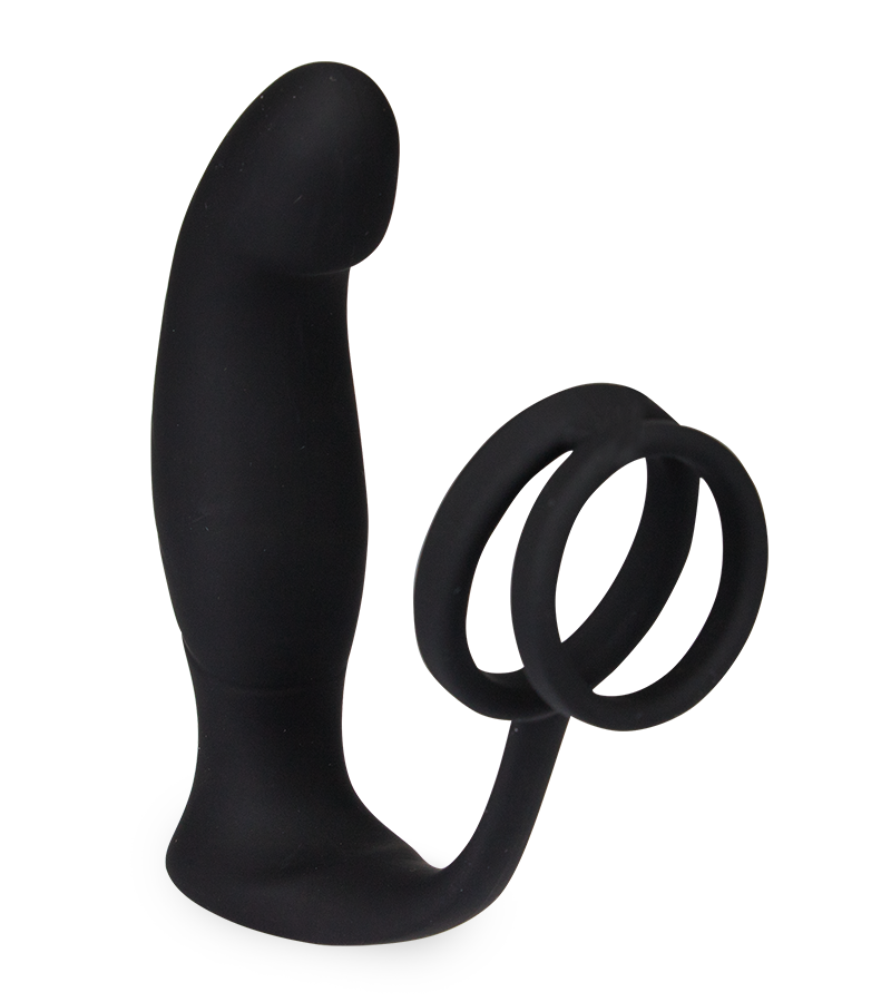 Stimulateur de prostate vibrant et double cockring Wandering