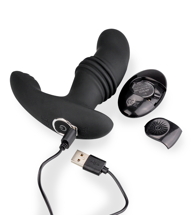 Stimulateur de prostate vibrant et va-et-vient Samurai