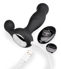 Charger l&#39;image dans la galerie, Stimulateur prostate télécommandé noir 10 modes