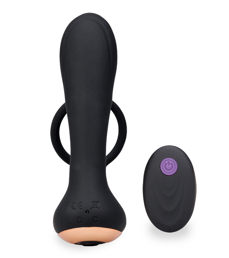 Stimulateur prostate vibrant avec anneau cockring 7 modes
