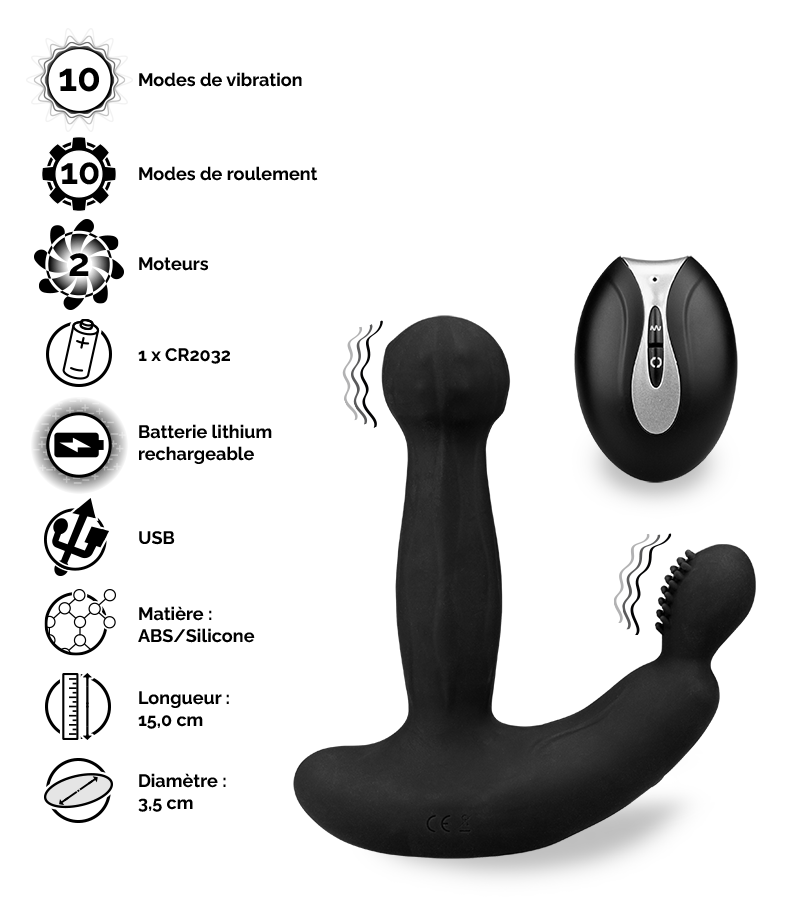 Stimulateur prostatique télécommandé Wow