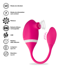 Charger l&#39;image dans la galerie, Stimulateur sans contact et œuf vibrant Mindblow