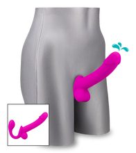Charger l&#39;image dans la galerie, Strap-on éjaculateur en silicone Nightlong