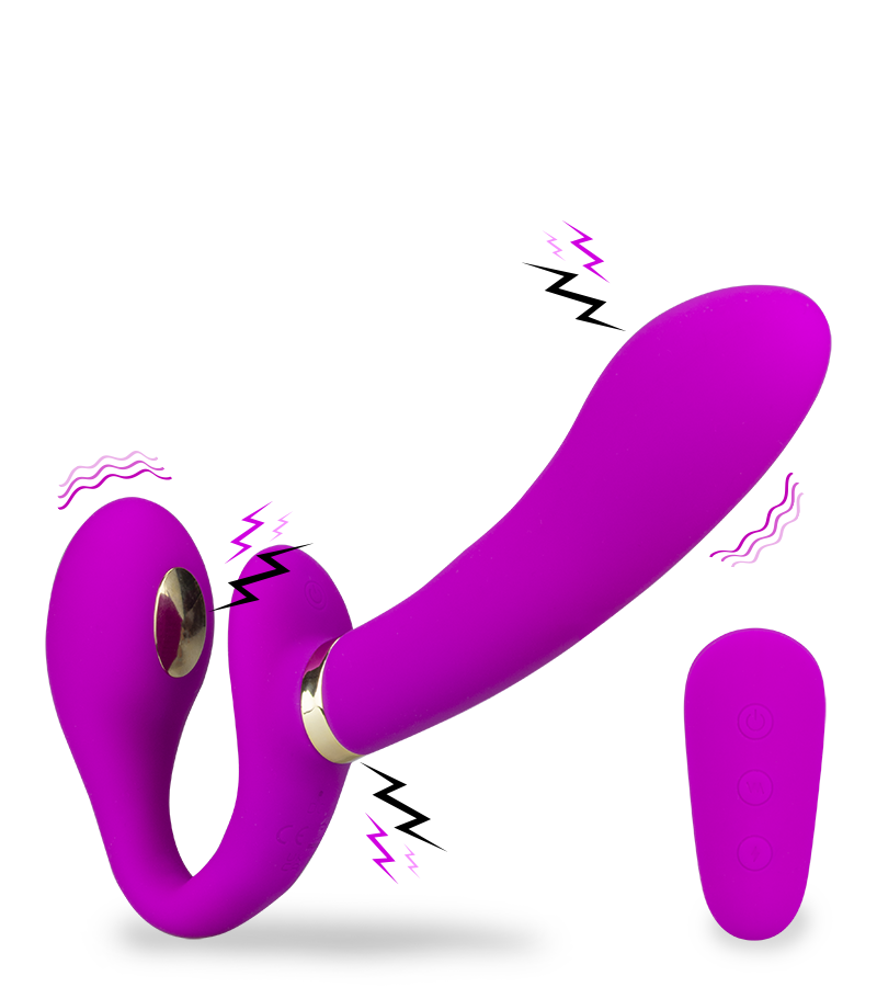 Strapon vibrant avec électrostimulation Authority