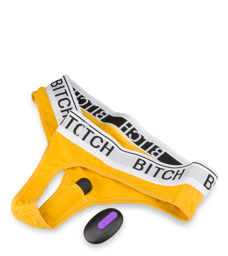 String avec stimulateur vibrant télécommandé