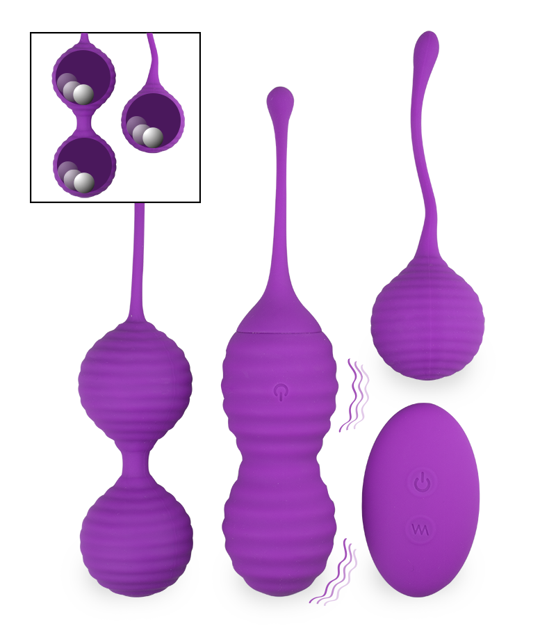 Trio de boules de geisha vibrantes Sweetheart